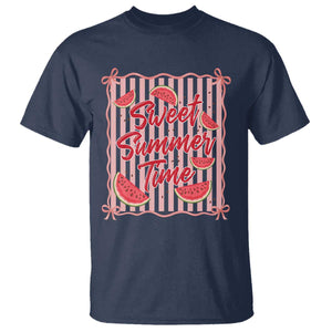 Striped Watermelon Beach Vibes Graphic T Shirt Sweet Summer Time