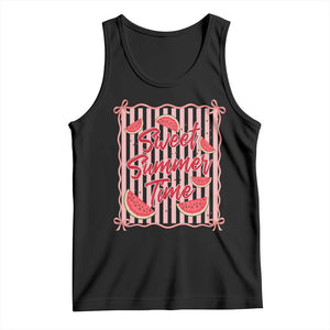 Striped Watermelon Beach Vibes Graphic Tank Top Sweet Summer Time