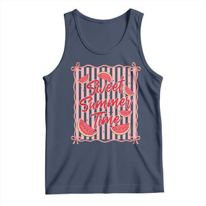Striped Watermelon Beach Vibes Graphic Tank Top Sweet Summer Time