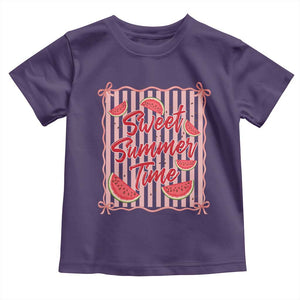 Striped Watermelon Beach Vibes Graphic Toddler T Shirt Sweet Summer Time
