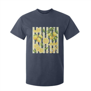 Striped Summer Lemon T Shirt For Kid Citrus Fruit Lover Gift
