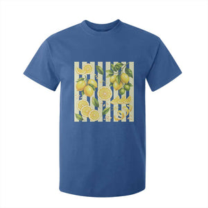 Striped Summer Lemon T Shirt For Kid Citrus Fruit Lover Gift
