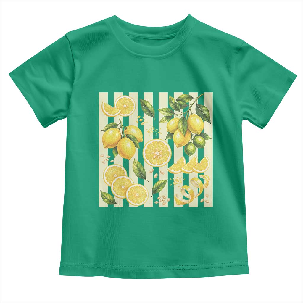 Striped Summer Lemon Toddler T Shirt Citrus Fruit Lover Gift