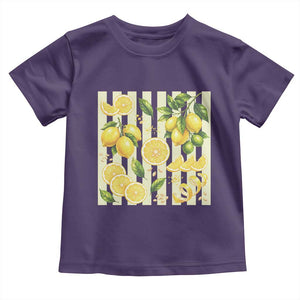 Striped Summer Lemon Toddler T Shirt Citrus Fruit Lover Gift