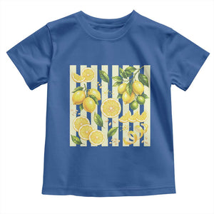 Striped Summer Lemon Toddler T Shirt Citrus Fruit Lover Gift
