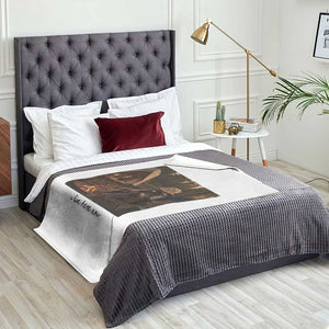 Funny Camping Raccoon Throw Blanket I Live Here Now Outdoor Lover