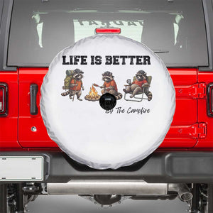 Funny Camping Raccoon Spare Tire Cover Life Is Better By The Campfire