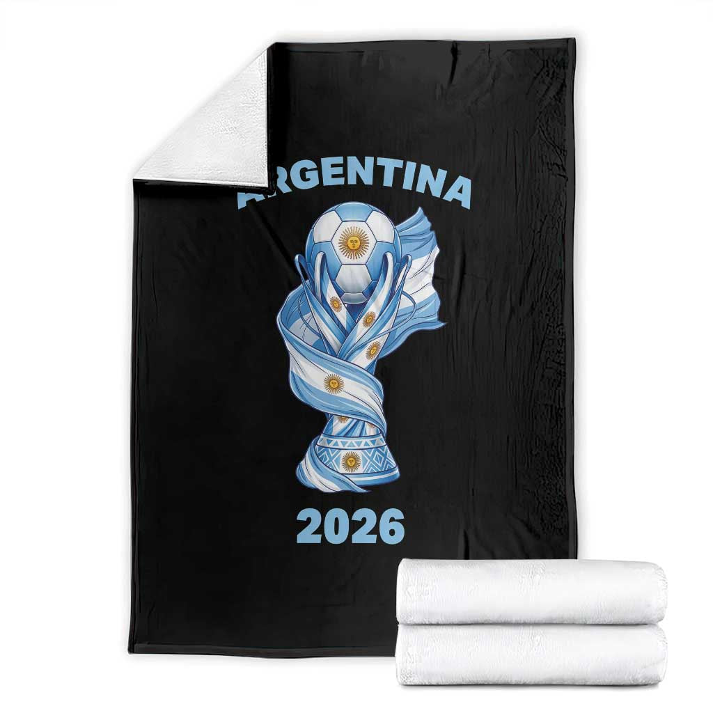 Proud Argentina Soccer 2026 Throw Blanket World Football Fan Gift