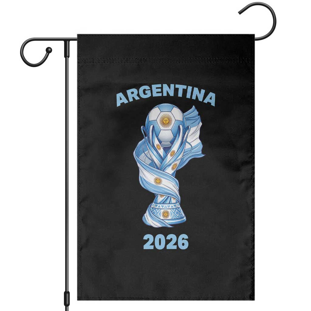 Proud Argentina Soccer 2026 Garden Flag World Football Fan Gift