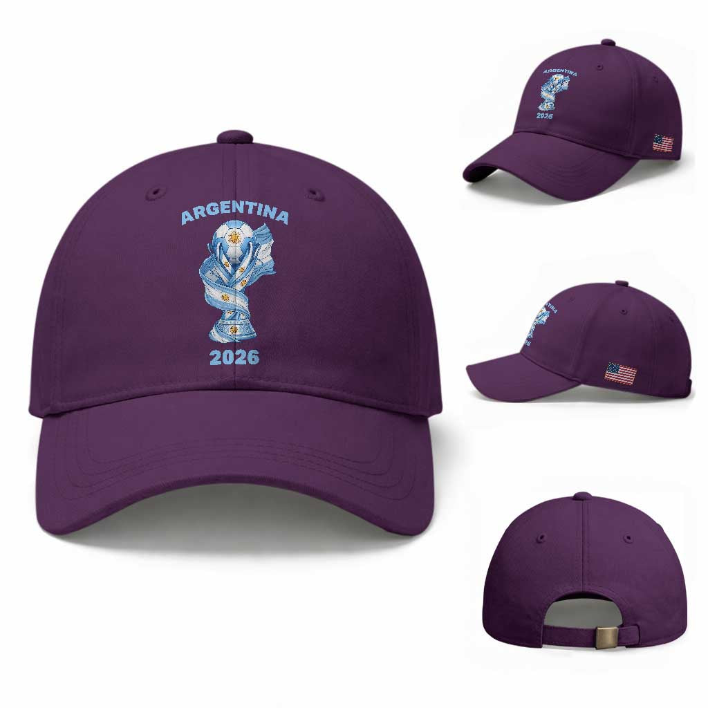 Proud Argentina Soccer 2026 Baseball Cap World Football Fan Gift