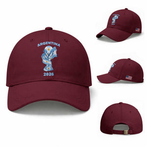 Proud Argentina Soccer 2026 Baseball Cap World Football Fan Gift