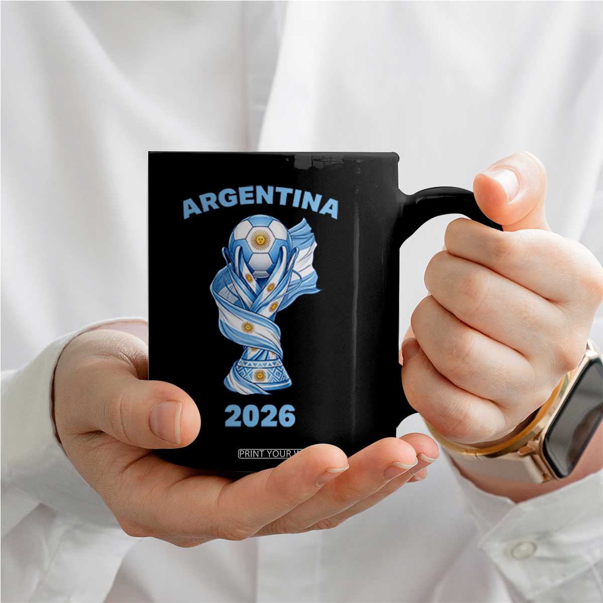 Proud Argentina Soccer 2026 Coffee Mug World Football Fan Gift
