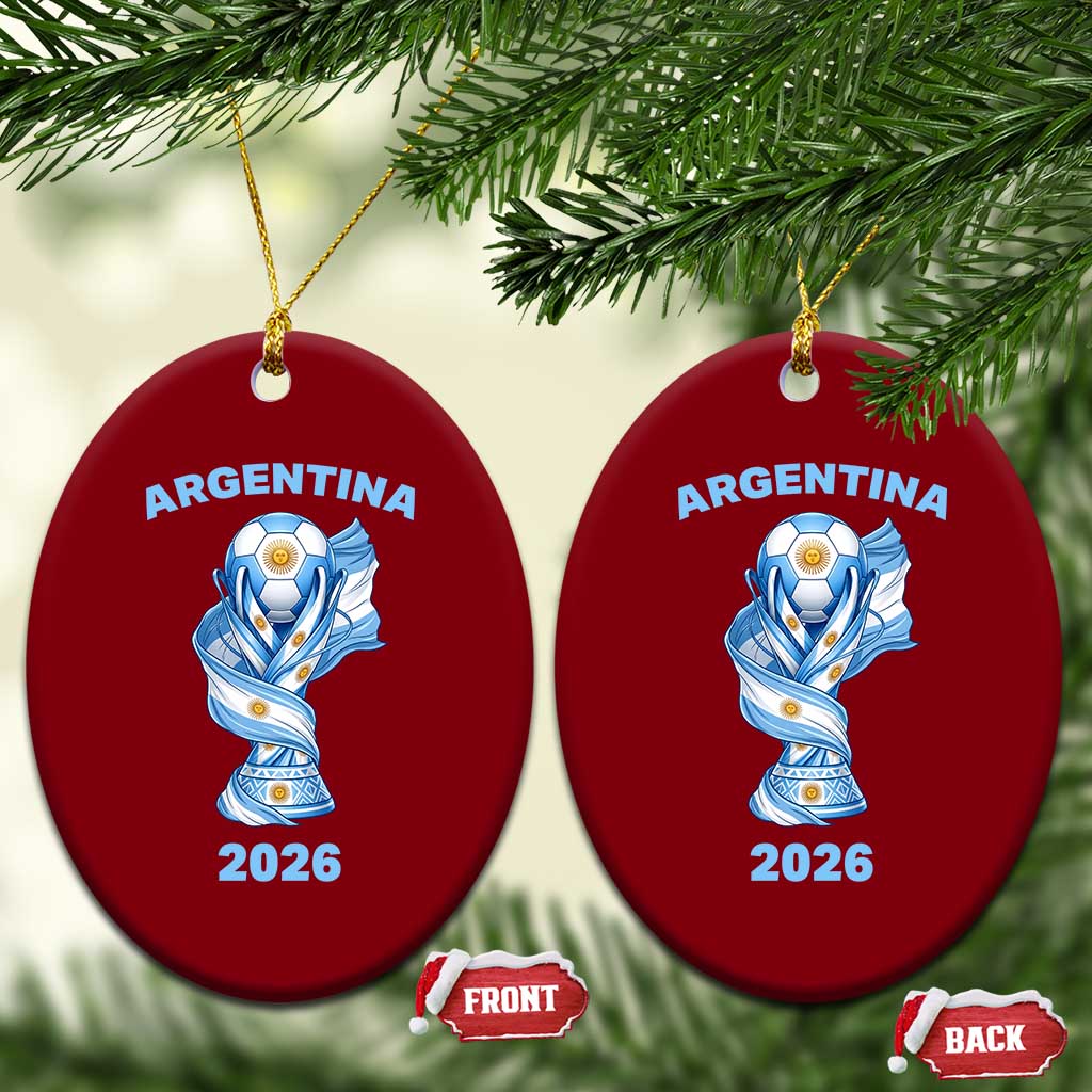 Proud Argentina Soccer 2026 Ceramic Ornament World Football Fan Gift