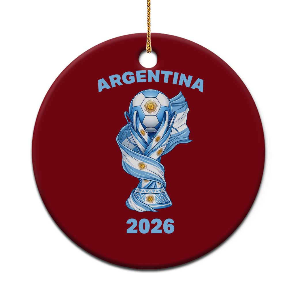 Proud Argentina Soccer 2026 Ceramic Ornament World Football Fan Gift
