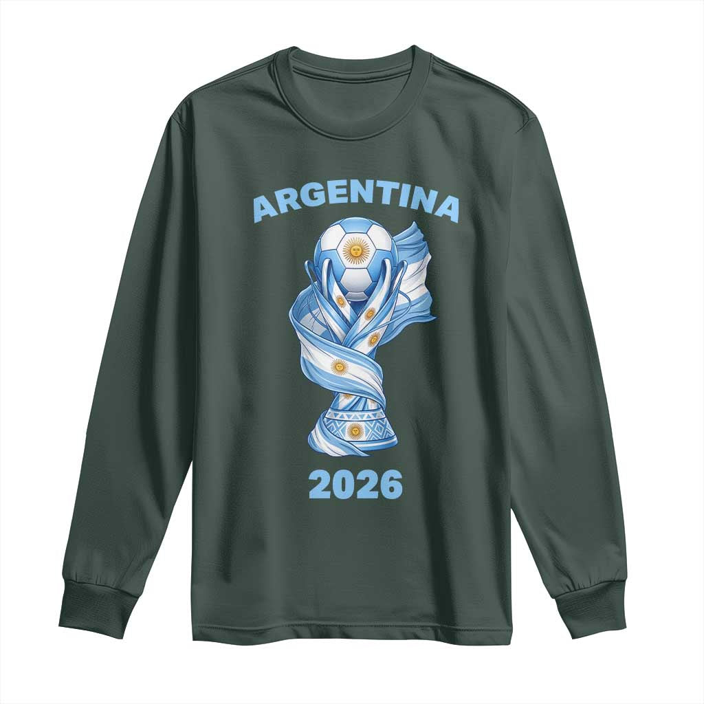 Proud Argentina Soccer 2026 Long Sleeve Shirt World Football Fan Gift