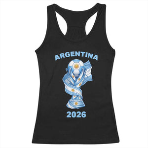 Proud Argentina Soccer 2026 Racerback Tank Top World Football Fan Gift
