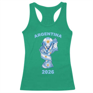 Proud Argentina Soccer 2026 Racerback Tank Top World Football Fan Gift