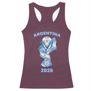 Proud Argentina Soccer 2026 Racerback Tank Top World Football Fan Gift