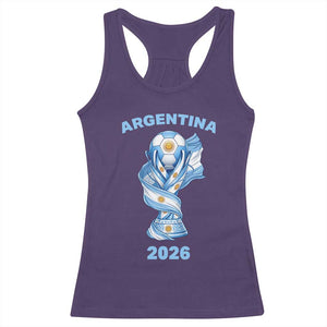 Proud Argentina Soccer 2026 Racerback Tank Top World Football Fan Gift