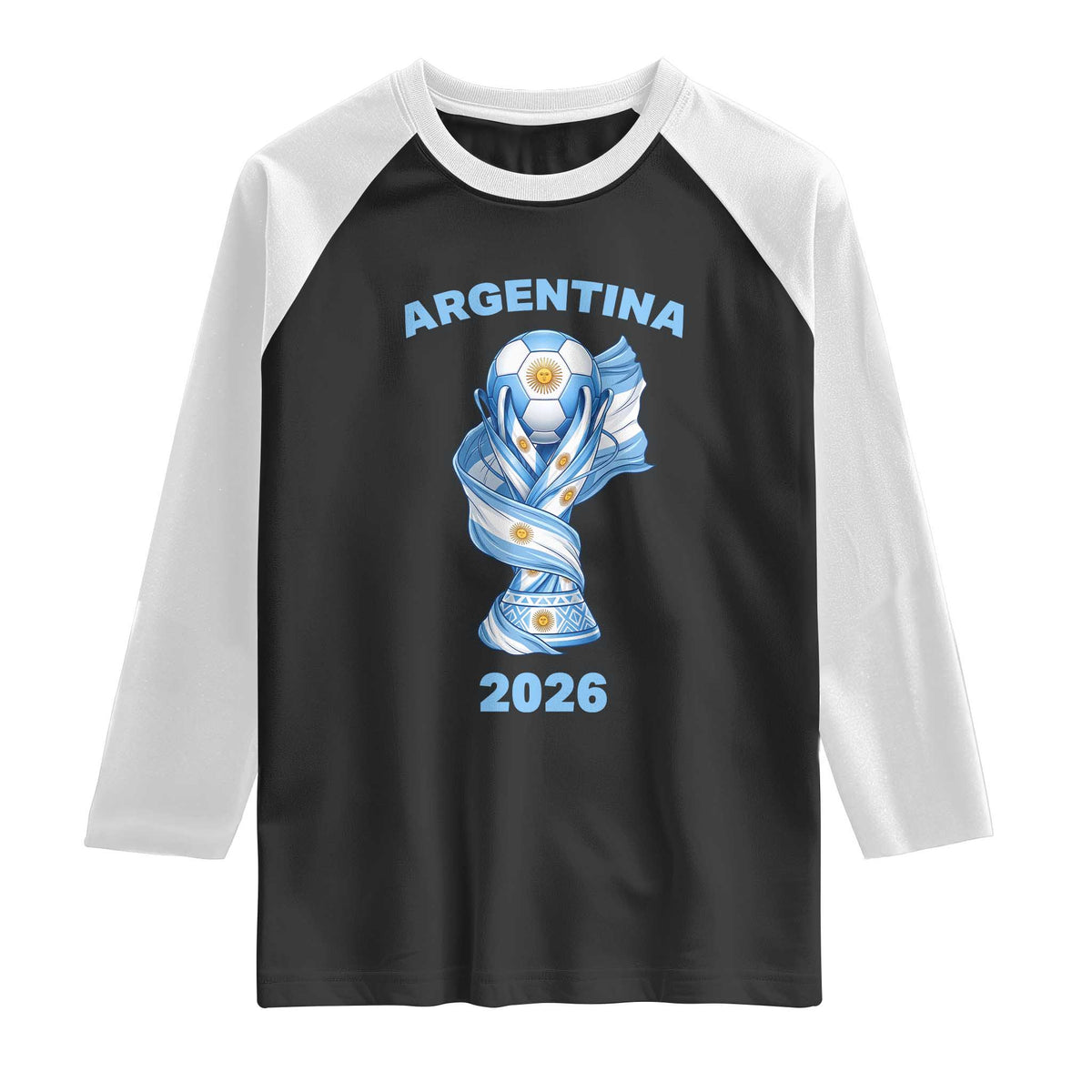 Proud Argentina Soccer 2026 Raglan Shirt World Football Fan Gift