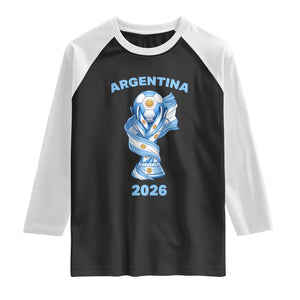 Proud Argentina Soccer 2026 Raglan Shirt World Football Fan Gift