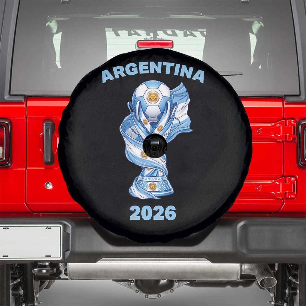 Proud Argentina Soccer 2026 Spare Tire Cover World Football Fan Gift