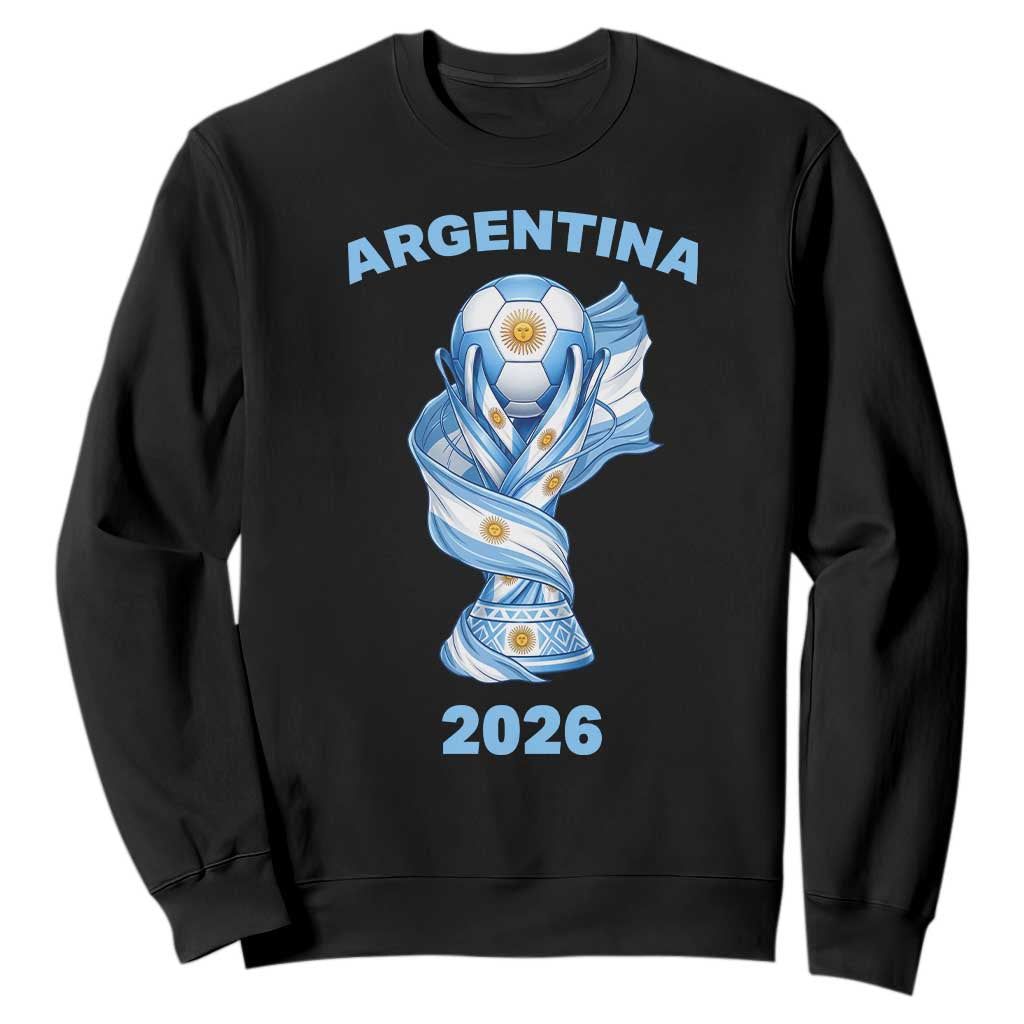 Proud Argentina Soccer 2026 Sweatshirt World Football Fan Gift
