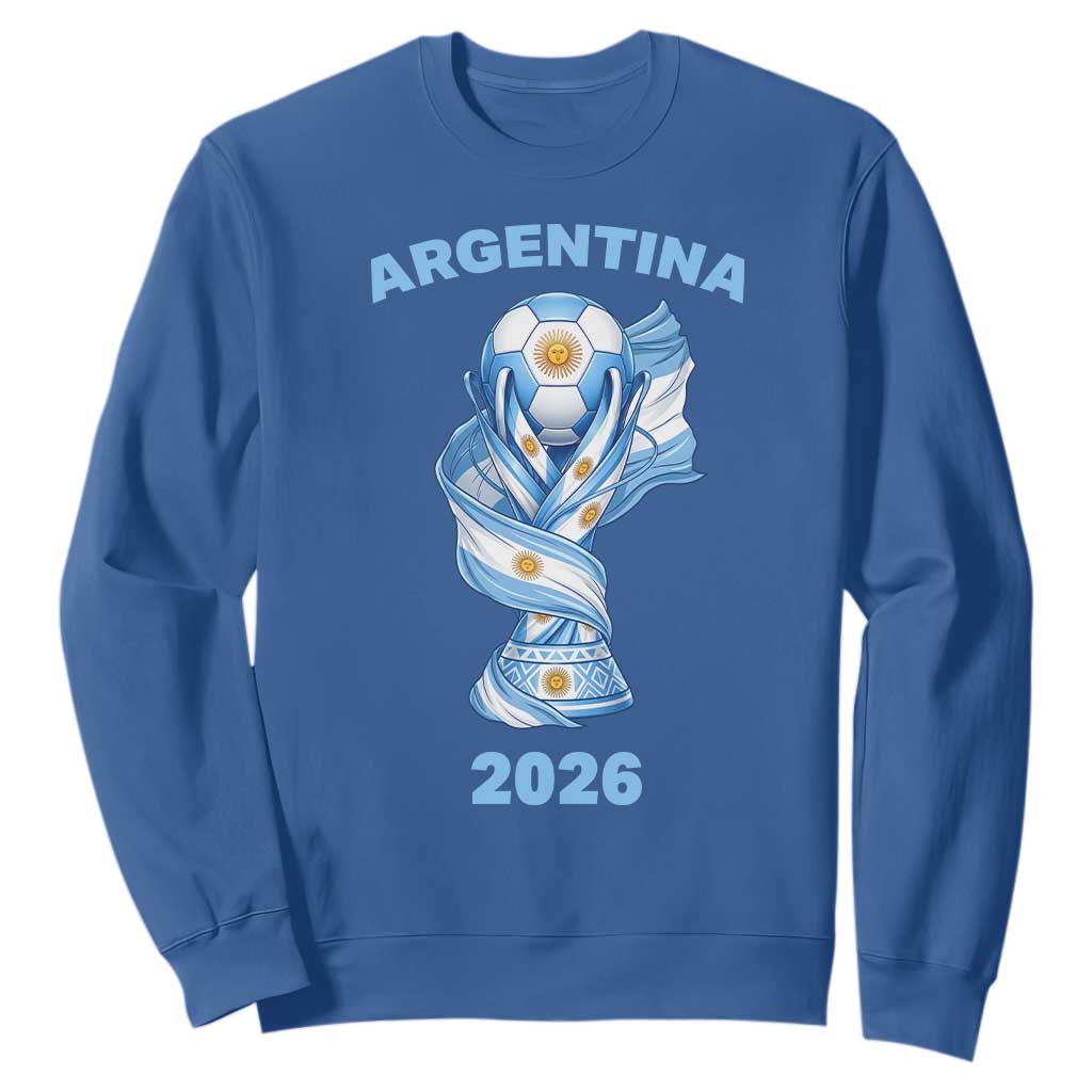 Proud Argentina Soccer 2026 Sweatshirt World Football Fan Gift