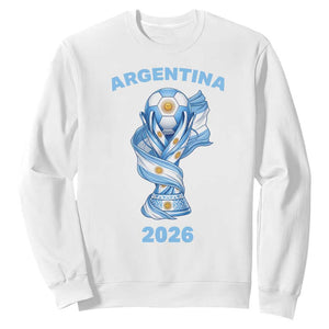 Proud Argentina Soccer 2026 Sweatshirt World Football Fan Gift