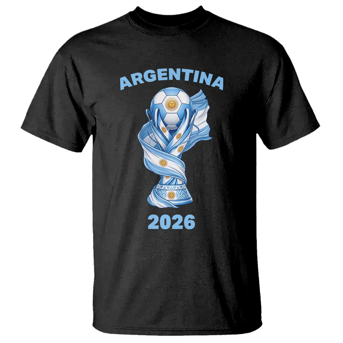 Proud Argentina Soccer 2026 T Shirt World Football Fan Gift TS12 Black Print Your Wear