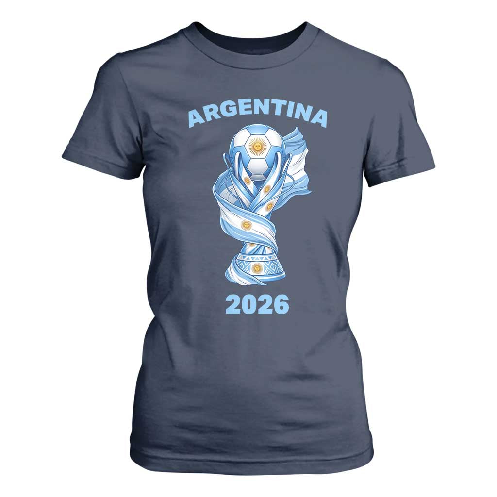 Proud Argentina Soccer 2026 T Shirt For Women World Football Fan Gift