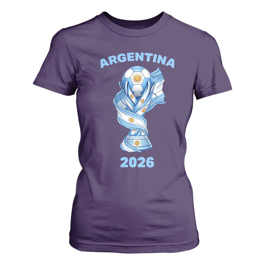Proud Argentina Soccer 2026 T Shirt For Women World Football Fan Gift