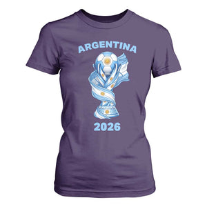 Proud Argentina Soccer 2026 T Shirt For Women World Football Fan Gift