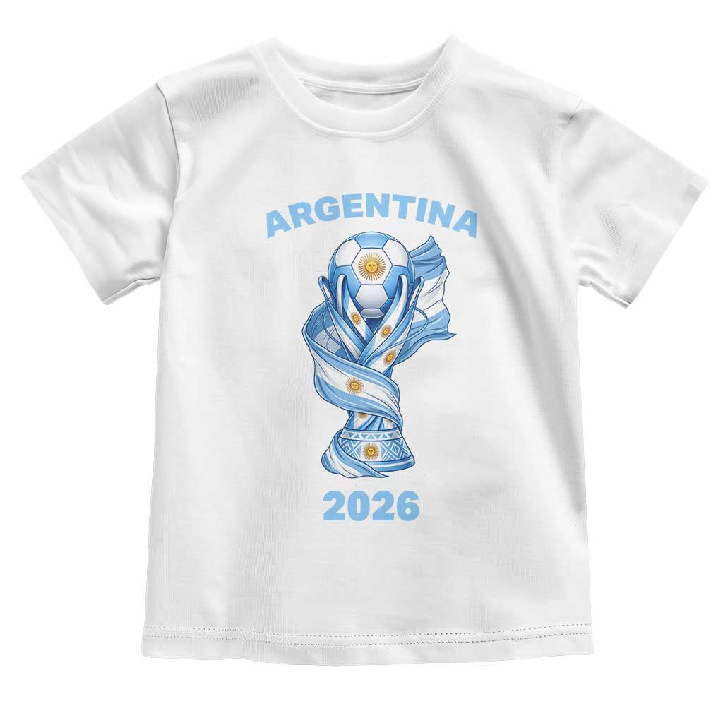 Proud Argentina Soccer 2026 Toddler T Shirt World Football Fan Gift
