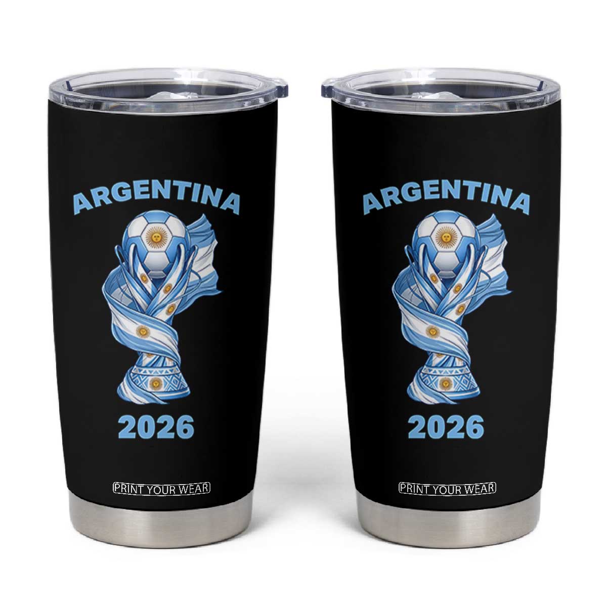 Proud Argentina Soccer 2026 Tumbler Cup World Football Fan Gift