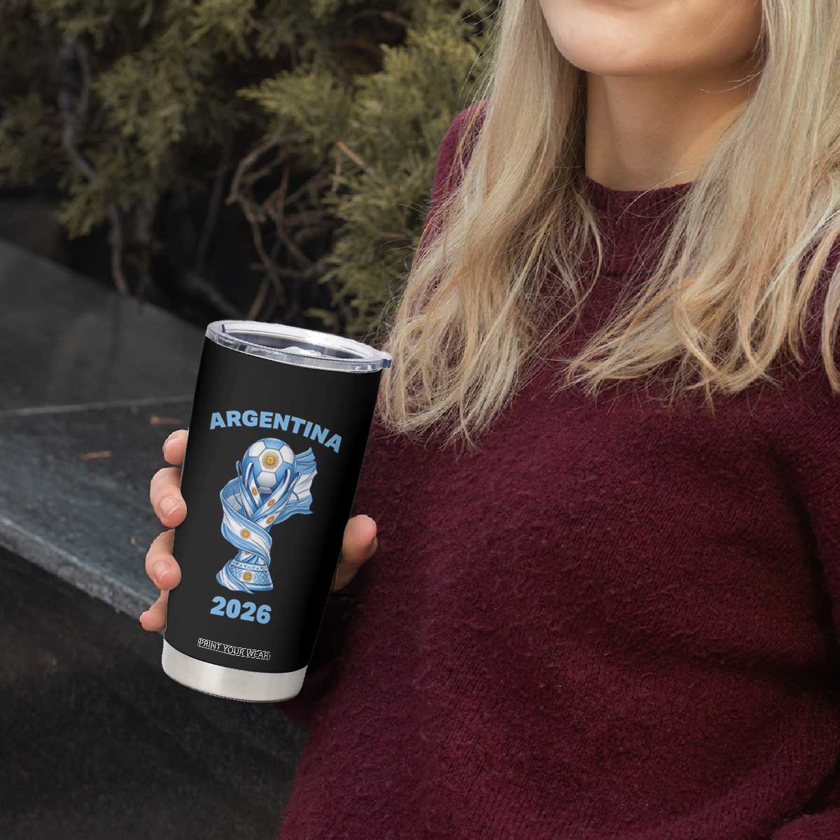 Proud Argentina Soccer 2026 Tumbler Cup World Football Fan Gift