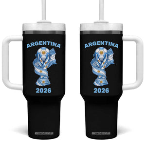 Proud Argentina Soccer 2026 Tumbler With Handle World Football Fan Gift