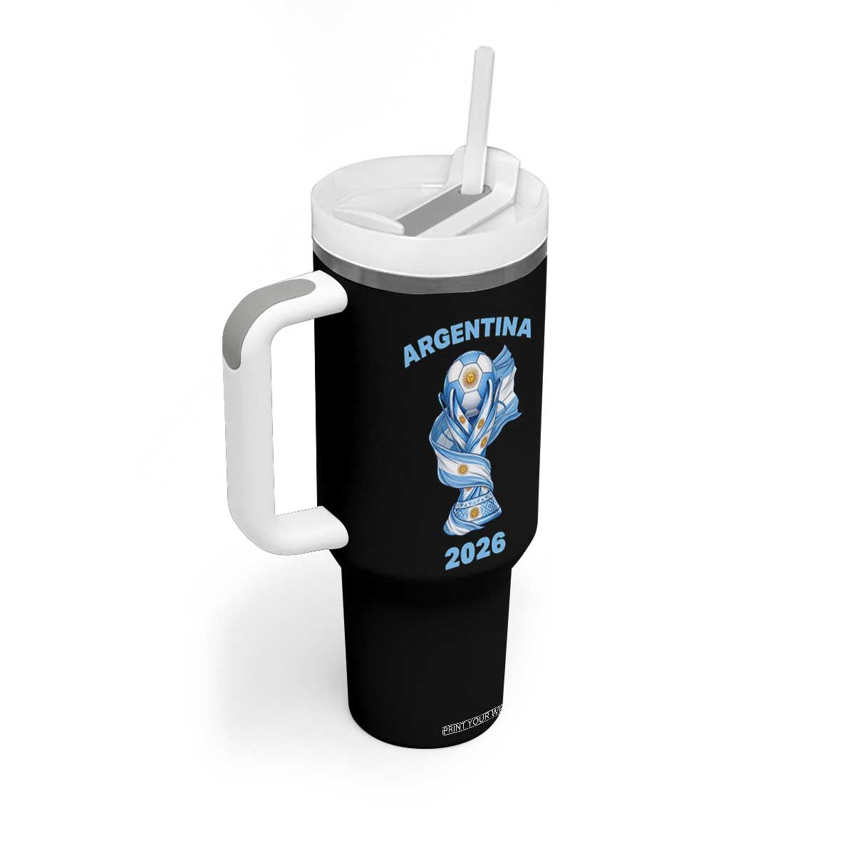 Proud Argentina Soccer 2026 Tumbler With Handle World Football Fan Gift