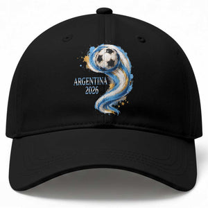 Argentina 2026 Soccer Fan Baseball Cap Proud Football Flag Supporter