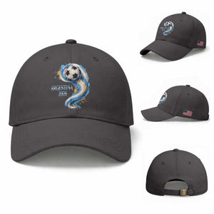 Argentina 2026 Soccer Fan Baseball Cap Proud Football Flag Supporter