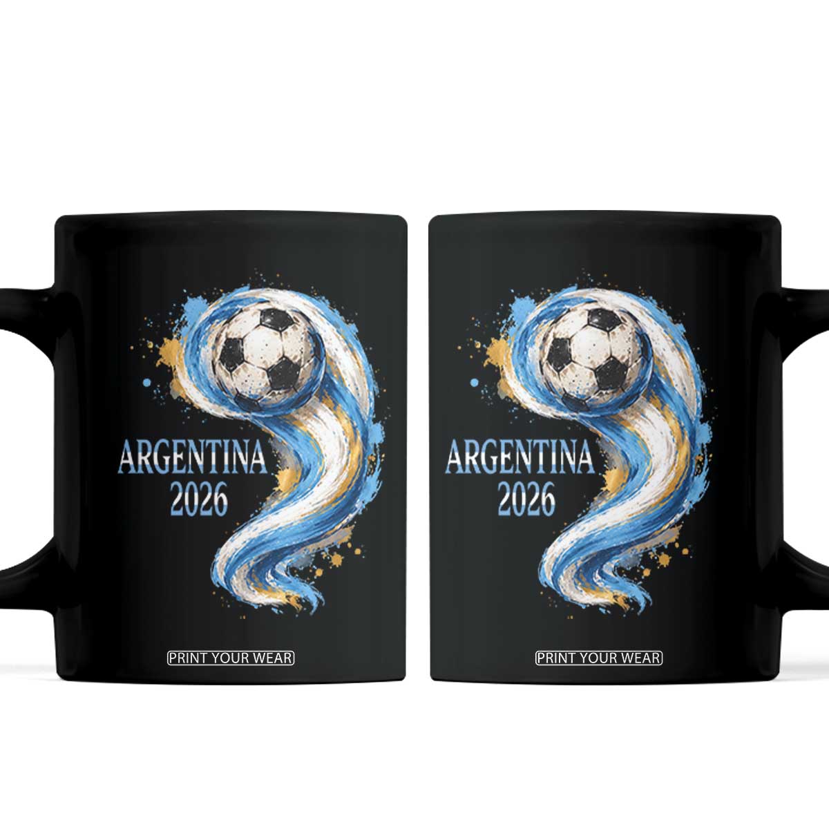 Argentina 2026 Soccer Fan Coffee Mug Proud Football Flag Supporter