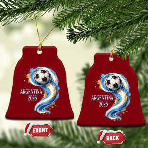 Argentina 2026 Soccer Fan Ceramic Ornament Proud Football Flag Supporter
