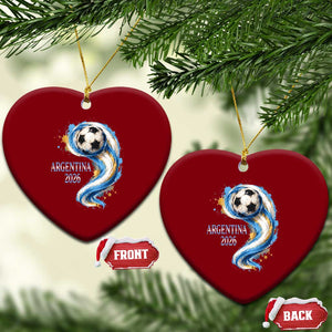 Argentina 2026 Soccer Fan Ceramic Ornament Proud Football Flag Supporter