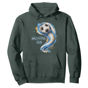 Argentina 2026 Soccer Fan Hoodie Proud Football Flag Supporter
