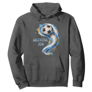 Argentina 2026 Soccer Fan Hoodie Proud Football Flag Supporter