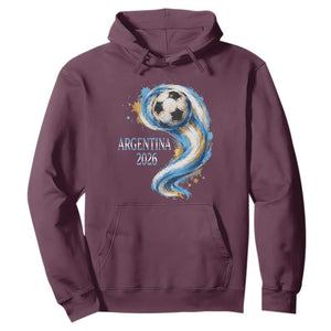 Argentina 2026 Soccer Fan Hoodie Proud Football Flag Supporter
