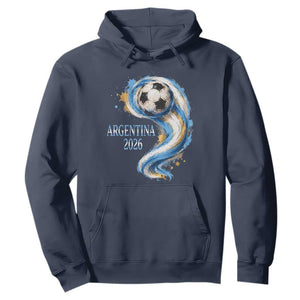 Argentina 2026 Soccer Fan Hoodie Proud Football Flag Supporter