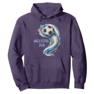 Argentina 2026 Soccer Fan Hoodie Proud Football Flag Supporter
