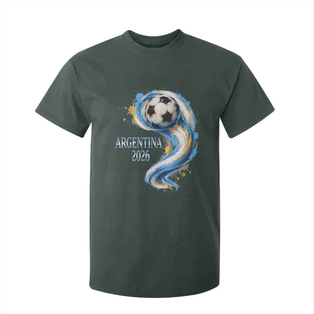 Argentina 2026 Soccer Fan T Shirt For Kid Proud Football Flag Supporter