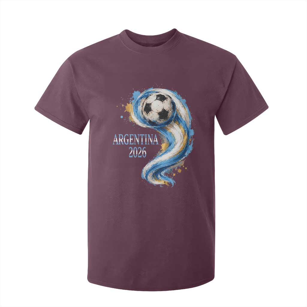 Argentina 2026 Soccer Fan T Shirt For Kid Proud Football Flag Supporter